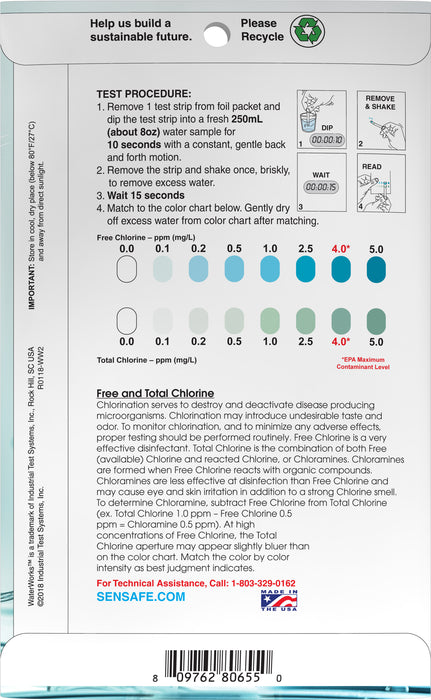 WaterWorks™ II Free & Total Chlorine (Freies Chlor und Gesamtchlor)