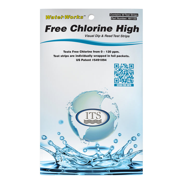 WaterWorks™ Freies Chlor Hoher Bereich (Pocket-Pack)